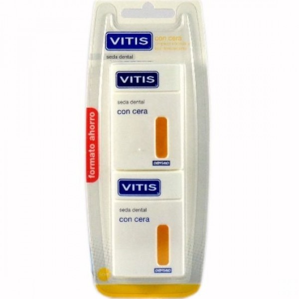 Vitis Seda Dental con Cera 2x 50 m